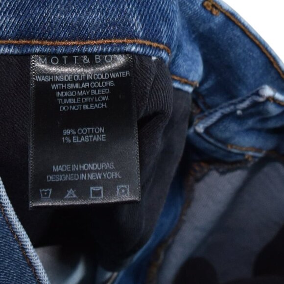 Mott & Bow Jeans Men's Medium Blue Straight Stretch Denim Measures Sz 35 x 32 - Picture 8 of 8